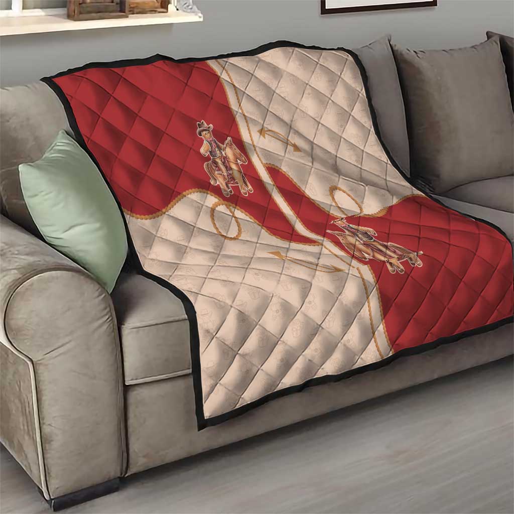 Western Yoke Quilt Gingerbread Howdy Christmas - Wonder Print Shop