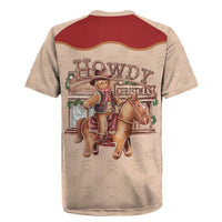 Western Yoke Rugby Jersey Gingerbread Howdy Christmas - Wonder Print Shop