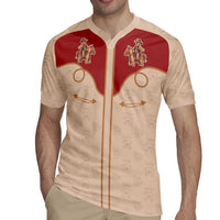 Western Yoke Rugby Jersey Gingerbread Howdy Christmas - Wonder Print Shop