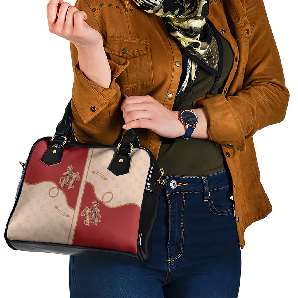 Western Yoke Shoulder Handbag Gingerbread Howdy Christmas - Wonder Print Shop