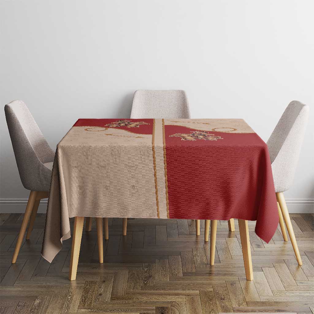 Western Yoke Tablecloth Gingerbread Howdy Christmas - Wonder Print Shop