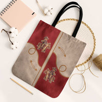 Western Yoke Tote Bag Gingerbread Howdy Christmas - Wonder Print Shop