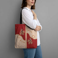 Western Yoke Tote Bag Gingerbread Howdy Christmas - Wonder Print Shop