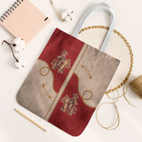 Western Yoke Tote Bag Gingerbread Howdy Christmas - Wonder Print Shop