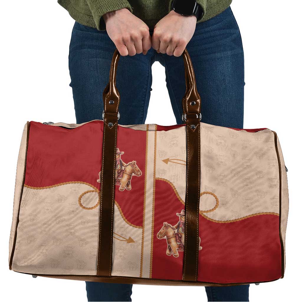 Western Yoke Travel Bag Gingerbread Howdy Christmas - Wonder Print Shop