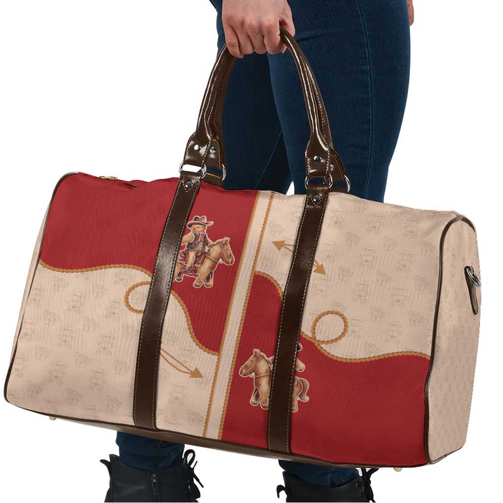 Western Yoke Travel Bag Gingerbread Howdy Christmas - Wonder Print Shop