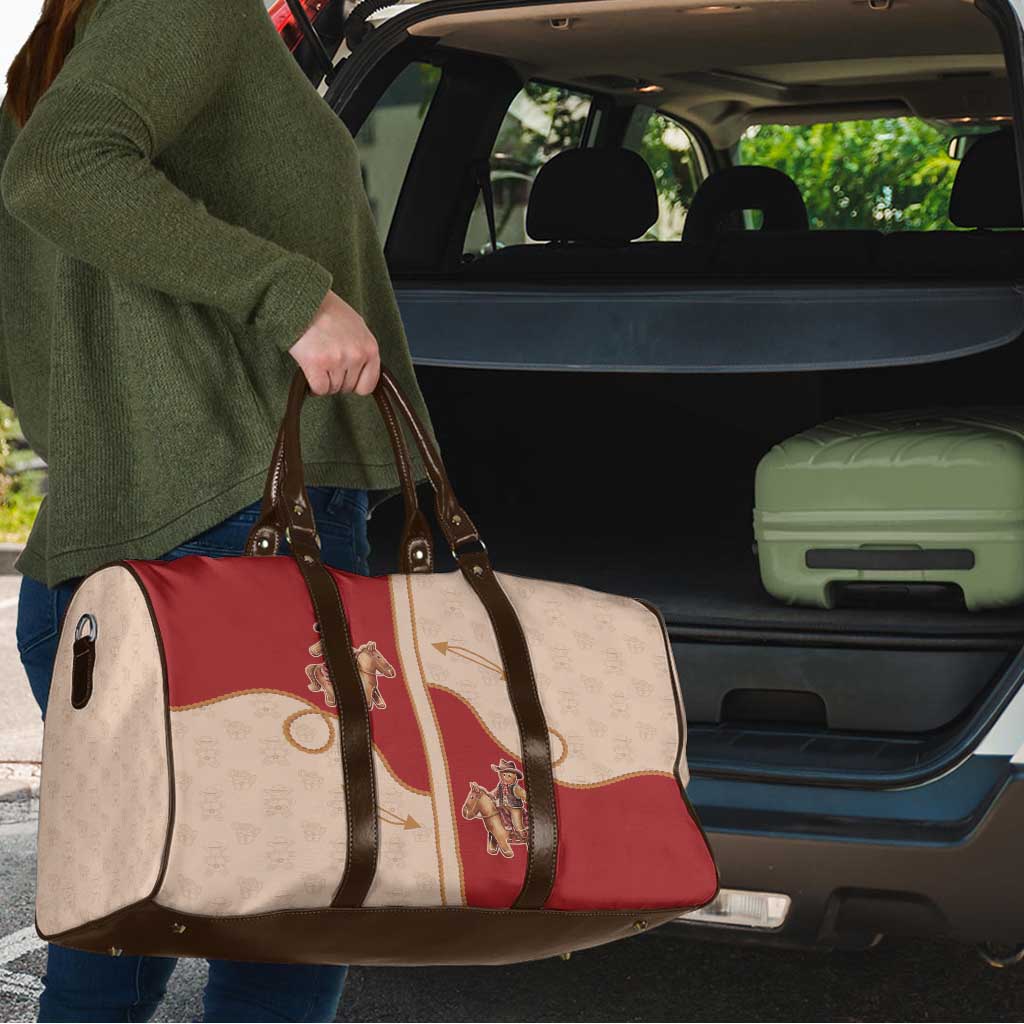 Western Yoke Travel Bag Gingerbread Howdy Christmas - Wonder Print Shop