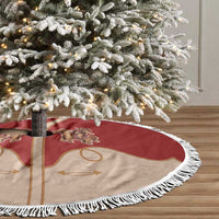 Western Yoke Tree Skirt Gingerbread Howdy Christmas - Wonder Print Shop