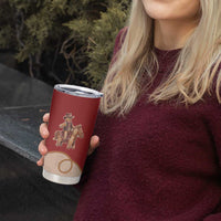 Western Yoke Tumbler Cup Gingerbread Howdy Christmas - Wonder Print Shop