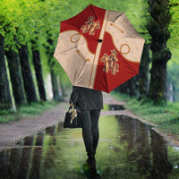 Western Yoke Umbrella Gingerbread Howdy Christmas - Wonder Print Shop