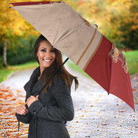 Western Yoke Umbrella Gingerbread Howdy Christmas - Wonder Print Shop