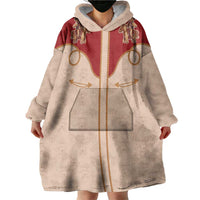 Western Yoke Wearable Blanket Hoodie Gingerbread Howdy Christmas - Wonder Print Shop