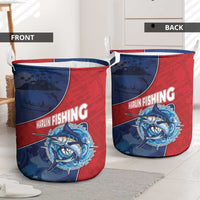 Dominican Republic Fishing Laundry Basket Caribbean Master Baiter - Wonder Print Shop