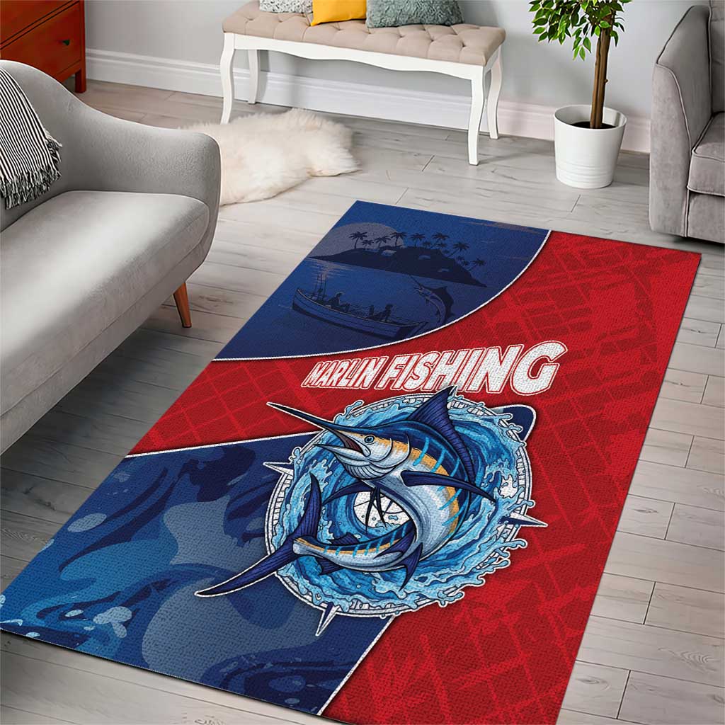 Dominican Republic Fishing Area Rug Caribbean Master Baiter - Wonder Print Shop