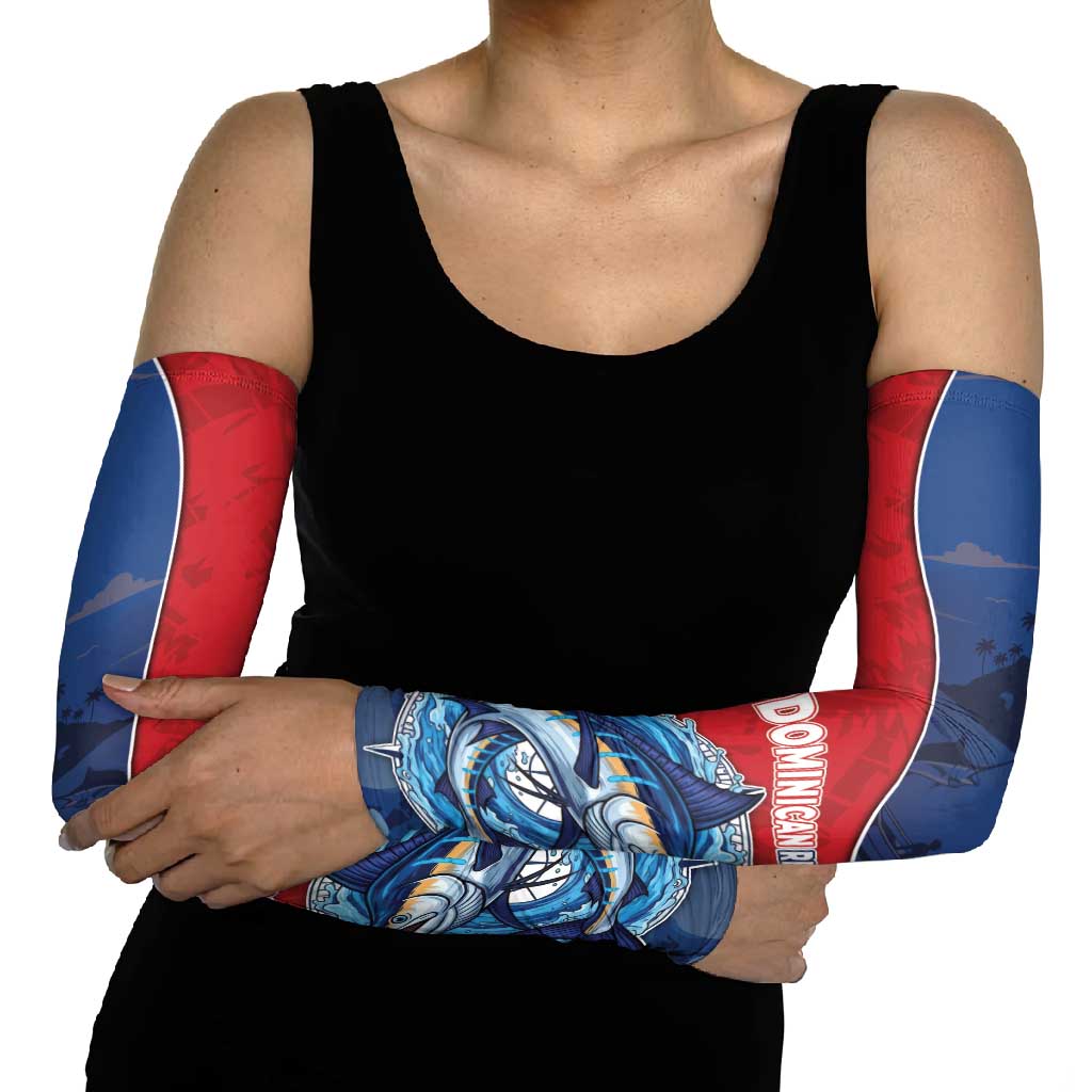 Dominican Republic Fishing Arm Sleeves Caribbean Master Baiter - Wonder Print Shop