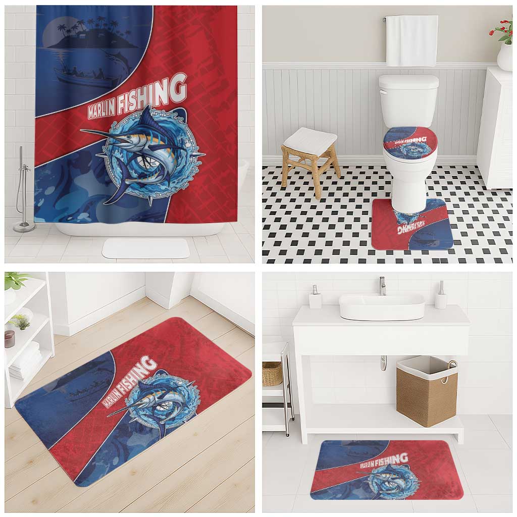 Dominican Republic Fishing Bathroom Set Caribbean Master Baiter - Wonder Print Shop