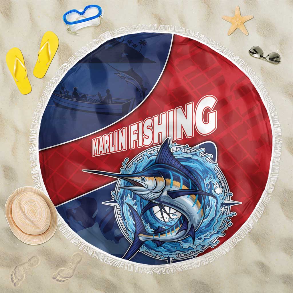 Dominican Republic Fishing Beach Blanket Caribbean Master Baiter - Wonder Print Shop