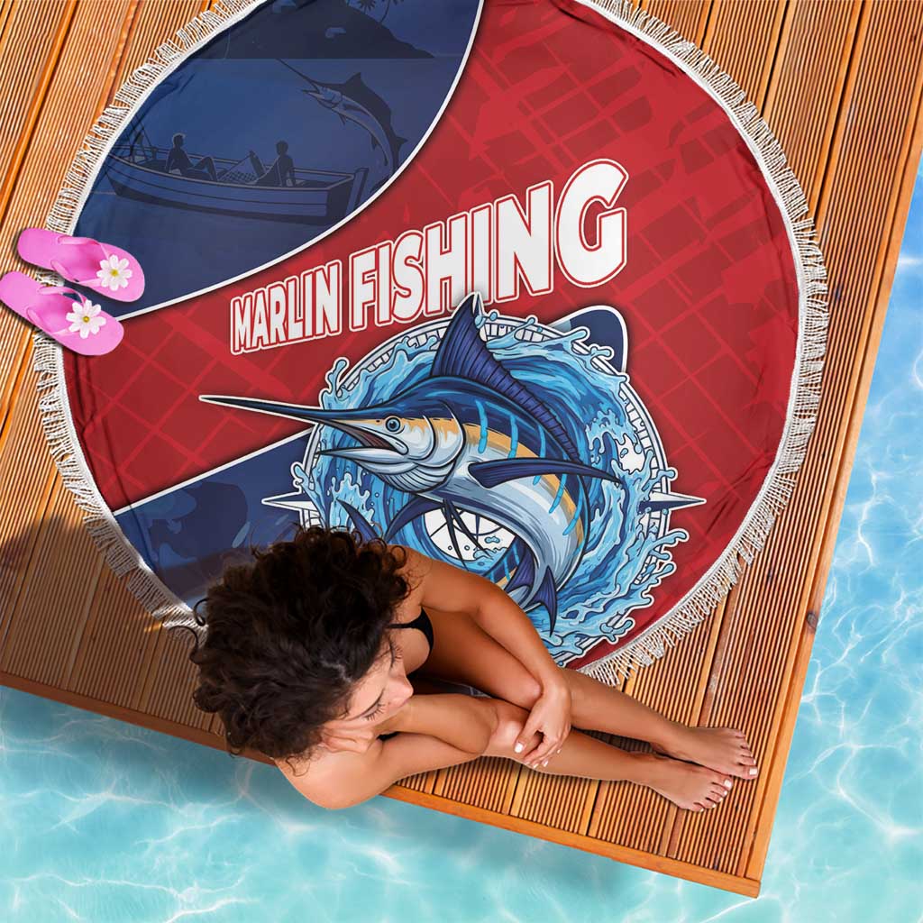 Dominican Republic Fishing Beach Blanket Caribbean Master Baiter - Wonder Print Shop