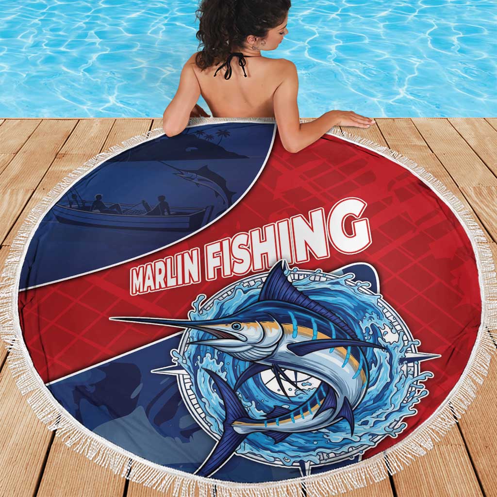 Dominican Republic Fishing Beach Blanket Caribbean Master Baiter - Wonder Print Shop