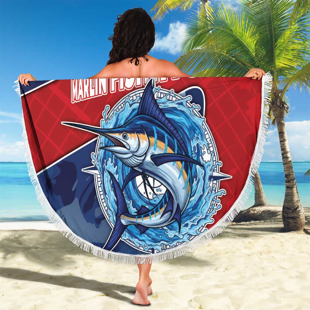 Dominican Republic Fishing Beach Blanket Caribbean Master Baiter - Wonder Print Shop