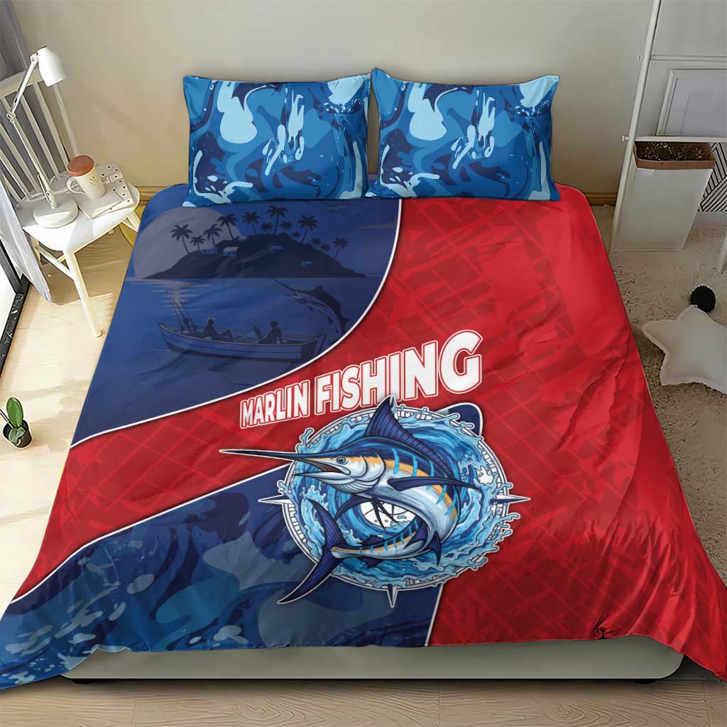 Dominican Republic Fishing Bedding Set Caribbean Master Baiter - Wonder Print Shop