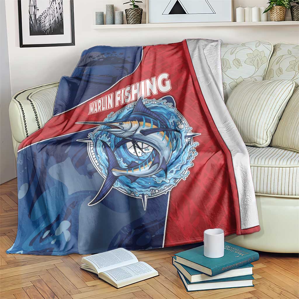 Dominican Republic Fishing Blanket Caribbean Master Baiter - Wonder Print Shop