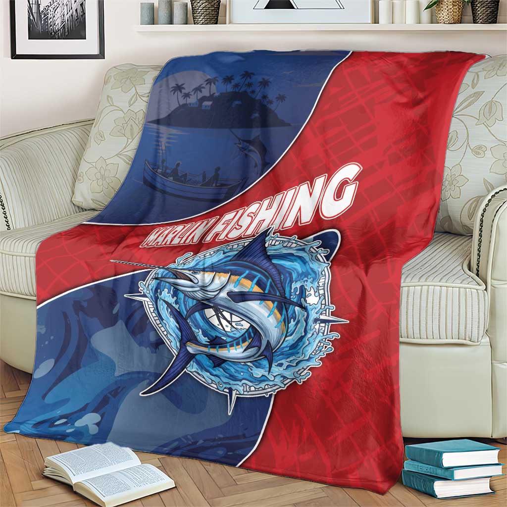 Dominican Republic Fishing Blanket Caribbean Master Baiter - Wonder Print Shop