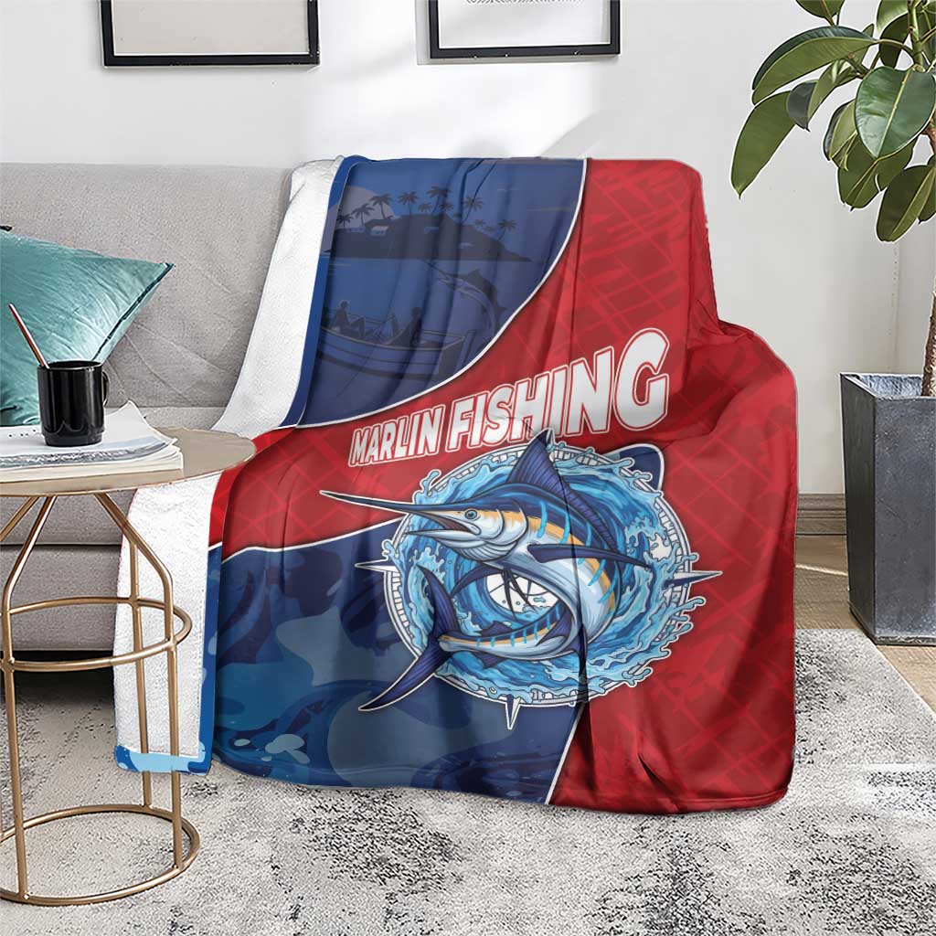 Dominican Republic Fishing Blanket Caribbean Master Baiter - Wonder Print Shop