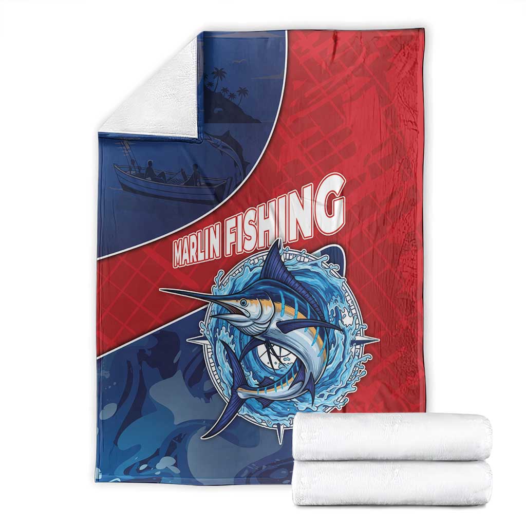 Dominican Republic Fishing Blanket Caribbean Master Baiter - Wonder Print Shop