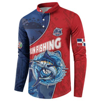 Dominican Republic Fishing Button Sweatshirt Caribbean Master Baiter - Wonder Print Shop