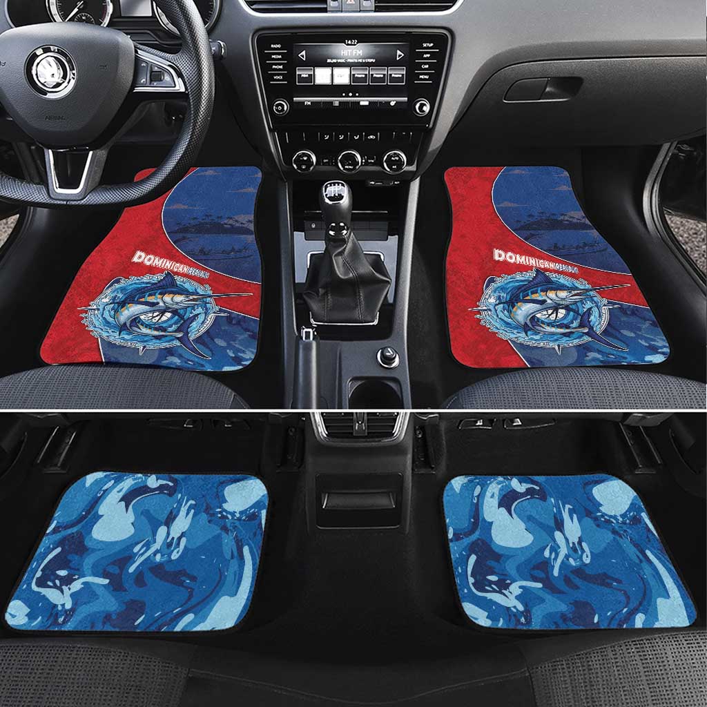 Dominican Republic Fishing Car Mats Caribbean Master Baiter - Wonder Print Shop