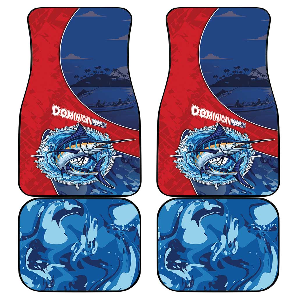 Dominican Republic Fishing Car Mats Caribbean Master Baiter - Wonder Print Shop