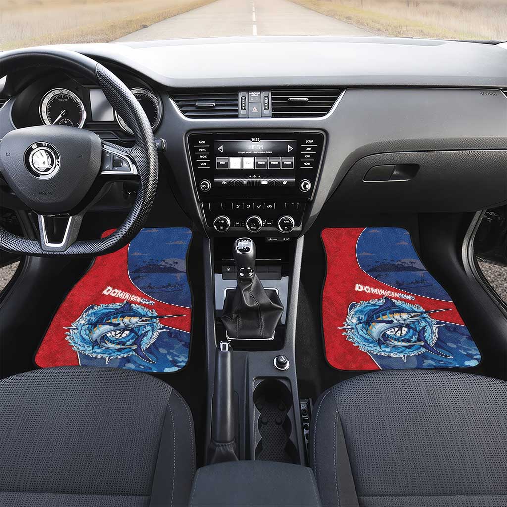 Dominican Republic Fishing Car Mats Caribbean Master Baiter - Wonder Print Shop