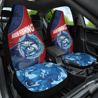 Dominican Republic Fishing Car Seat Cover Caribbean Master Baiter - Wonder Print Shop