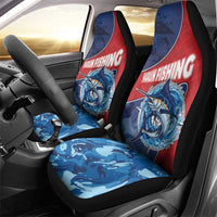 Dominican Republic Fishing Car Seat Cover Caribbean Master Baiter - Wonder Print Shop