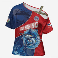 Dominican Republic Fishing Cross Shoulder Shirt Caribbean Master Baiter - Wonder Print Shop