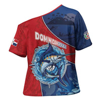 Dominican Republic Fishing Cross Shoulder Shirt Caribbean Master Baiter - Wonder Print Shop