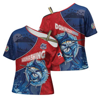 Dominican Republic Fishing Cross Shoulder Shirt Caribbean Master Baiter - Wonder Print Shop