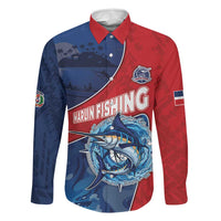 Dominican Republic Fishing Family Matching Off The Shoulder Long Sleeve Dress and Hawaiian Shirt Caribbean Master Baiter - Wonder Print Shop