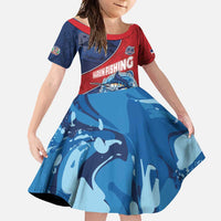 Dominican Republic Fishing Family Matching Off Shoulder Maxi Dress and Hawaiian Shirt Caribbean Master Baiter - Wonder Print Shop