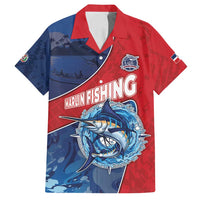 Dominican Republic Fishing Family Matching Off Shoulder Maxi Dress and Hawaiian Shirt Caribbean Master Baiter - Wonder Print Shop