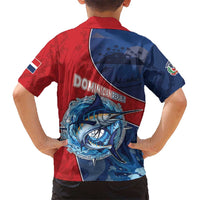 Dominican Republic Fishing Family Matching Tank Maxi Dress and Hawaiian Shirt Caribbean Master Baiter - Wonder Print Shop