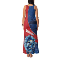Dominican Republic Fishing Family Matching Tank Maxi Dress and Hawaiian Shirt Caribbean Master Baiter - Wonder Print Shop
