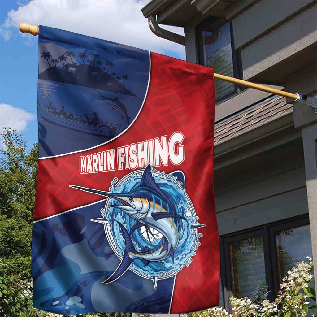 Dominican Republic Fishing Garden Flag Caribbean Master Baiter - Wonder Print Shop