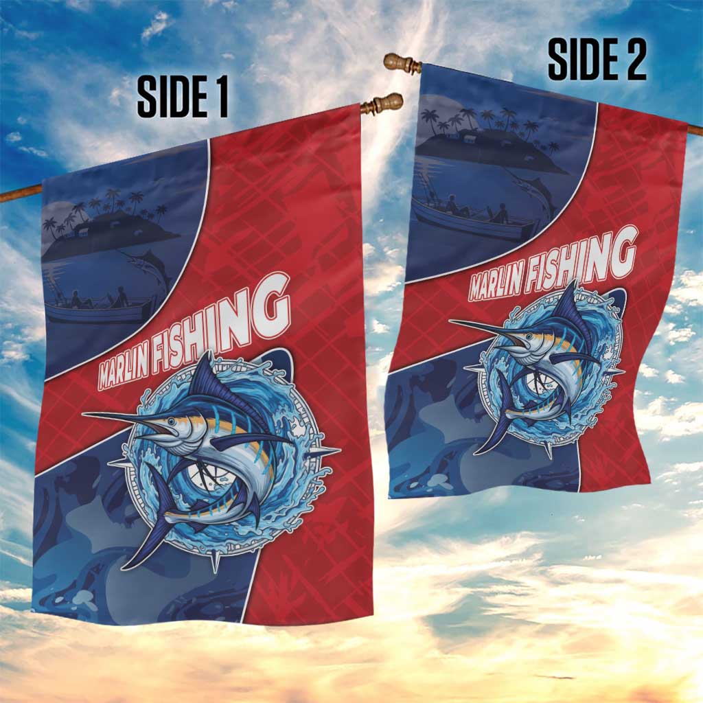 Dominican Republic Fishing Garden Flag Caribbean Master Baiter - Wonder Print Shop