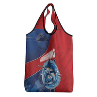 Dominican Republic Fishing Grocery Bag Caribbean Master Baiter - Wonder Print Shop