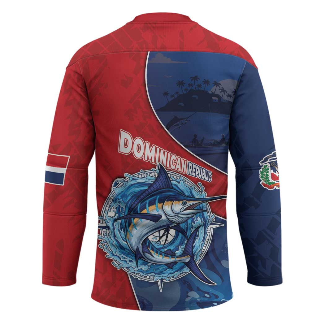 Dominican Republic Fishing Hockey Jersey Caribbean Master Baiter - Wonder Print Shop
