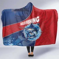 Dominican Republic Fishing Hooded Blanket Caribbean Master Baiter - Wonder Print Shop