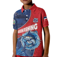 Dominican Republic Fishing Kid Polo Shirt Caribbean Master Baiter - Wonder Print Shop