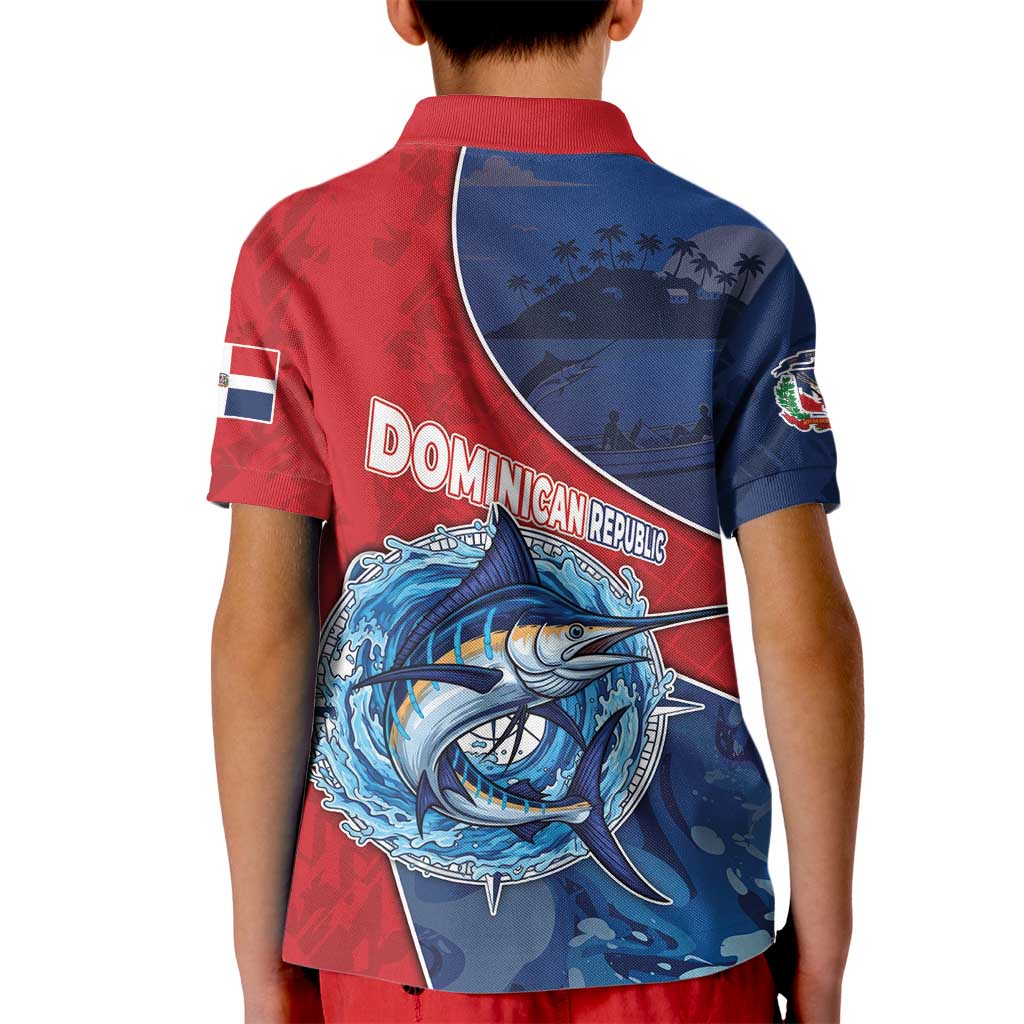 Dominican Republic Fishing Kid Polo Shirt Caribbean Master Baiter - Wonder Print Shop